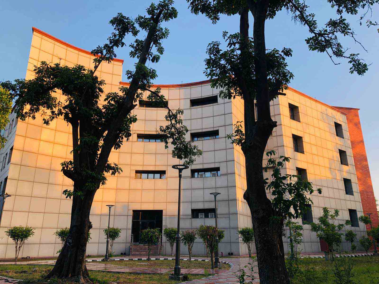 NITJ academic block surrounded by trees